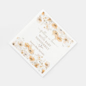 Verliefd op Herfst Wildflower Baby shower Servet (Hoek)