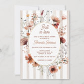 Verliefd op Herfst Wildflower Vrijgezellenfeest Kaart (Voorkant)