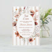 Verliefd op Herfst Wildflower Vrijgezellenfeest Kaart (Staand voorkant)