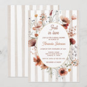 Verliefd op Herfst Wildflower Vrijgezellenfeest Kaart (Voorkant / Achterkant)