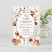 Verliefd op Herfst Wildflower Vrijgezellenfeest Kaart (Staand voorkant)