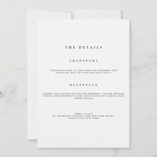 Verliefd op herfstbruiloft minimalistisch kaart (Achterkant)