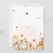 Verliefd op het Autumn Pumpkin Baby shower Kaart (Achterkant)