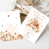 Verliefd op het Autumn Pumpkin Baby shower Kaart