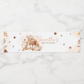 Verliefd op het Autumn Pumpkin Baby shower Waterfles Etiket (Enkel label)