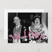 Verliefd op het gelukkige paar  origineel briefkaart (Voorkant / Achterkant)