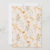 Verliefd op het Wildflower Baby shower Kaart (Achterkant)