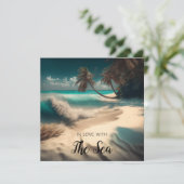 Verliefd op het Zee | Tropische kunst (Staand voorkant)