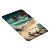 Verliefd op het Zee | Tropische kunst Magneet (Rechterzijde)