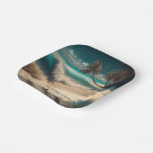 Verliefd op het Zee | Tropische kunst Papieren Bordje (Gebogen)