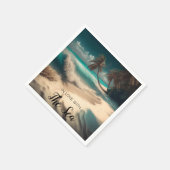 Verliefd op het Zee | Tropische kunst Servet (Hoek)