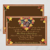 Verliefd op huwelijksuitnodiging kaart (Voorkant / Achterkant)