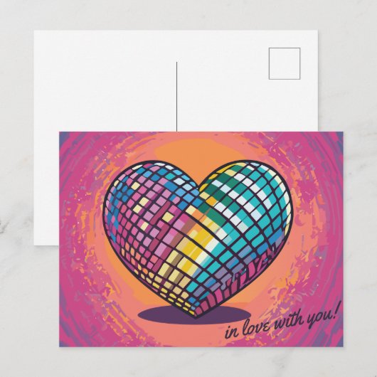 verliefd op jou briefkaart (Voorkant / Achterkant)