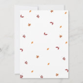 Verliefd op Little Pumpkin Baby shower Kaart (Achterkant)