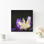 Verliefd op Lupine Vierkante Klok (Huis)