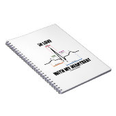 Verliefd op mijn hartslag (elektrocardiogram) notitieboek (Rechterzijde)