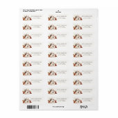 Verliefd op neutrale pompoenboeket etiket (Full Sheet)