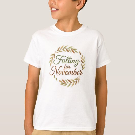 Verliefd op november - Herfst ontwerp T-shirt (Voorkant)