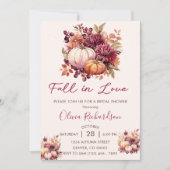 Verliefd op Pompoen Bruiloft Feest Kaart (Voorkant)