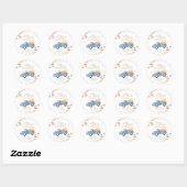 Verliefd op pompoen Herfst Baby shower Ronde Sticker (Vel)