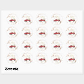 Verliefd op pompoen Herfst Baby shower Ronde Sticker (Vel)