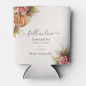 Verliefd op Pompoen Herfstbladeren Bruidsdiner Blikjeskoeler (Voorkant)