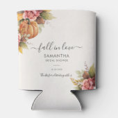 Verliefd op Pompoen Herfstbladeren Bruidsdiner Blikjeskoeler (Achterkant)