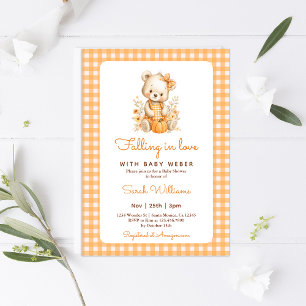 Verliefd op Pumpkin Beer Baby shower Kaart