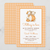 Verliefd op Pumpkin Twins Baby shower Kaart (Voorkant / Achterkant)