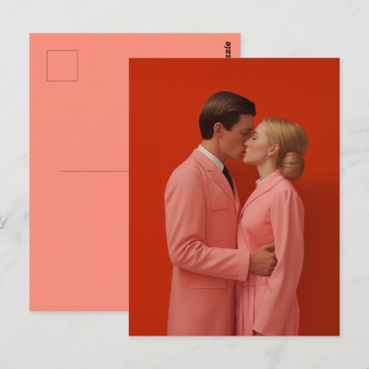Verliefd op rood briefkaart (Voorkant / Achterkant)