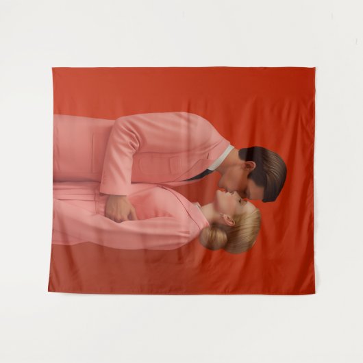 Verliefd op rood wandkleed (Voorkant (horizontaal))