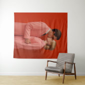 Verliefd op rood wandkleed (In Situ (horizontaal))