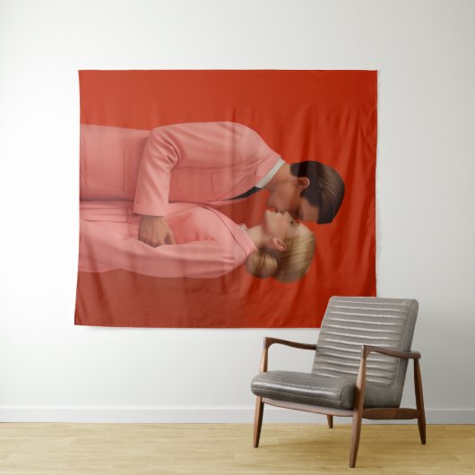 Verliefd op rood wandkleed (In Situ (horizontaal))