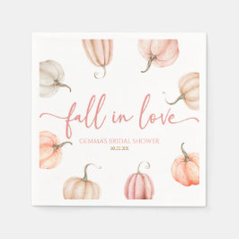 Verliefd op Roze Pompoen Bruiloft Servet