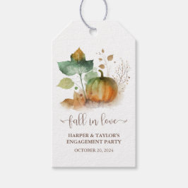 Verliefd op Rustieke Elegante Pompoen Cadeaulabel