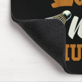 Verliefd op shuttle badminton enthousiasteling muismat (Hoek)