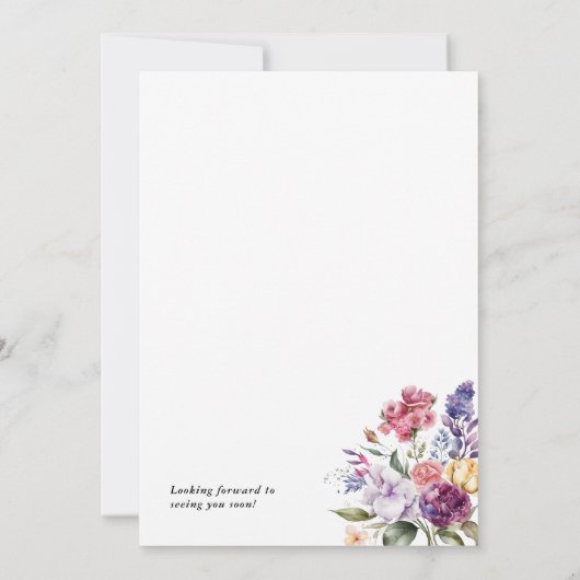 Verliefd op Vrijgezellenfeest Floral Spring Garden Kaart (Achterkant)