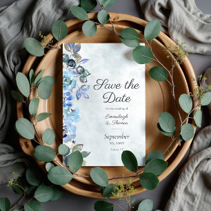 Verliefd op Waterverf Blue Floral Bliss Kaart
