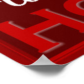 Verliefd op WordArt™ Poster (Hoek)