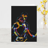 Verliefd Paar Kaart (Gele Bloem)