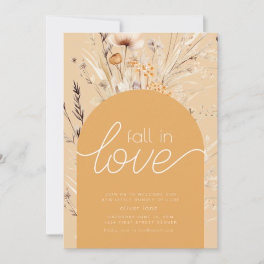 Verliefd Raak Uitnodiging voor Borrel en Kijk Show (Voorkant)