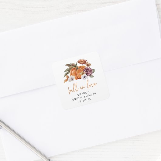Verliefd Raken Bruidsuitnodiging Vierkante Sticker