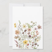 Verliefd raken elegante bloemetuin bruidsdouche kaart (Achterkant)