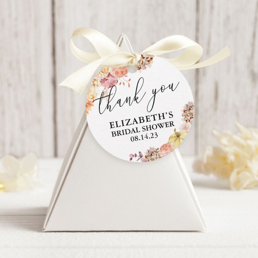 Verliefd raken Florale Bruiloft Feest Bedankjes Labels
