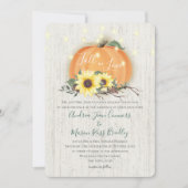 Verliefd raken op Pompoen Zonnebloemen & Lichten B Kaart (Voorkant)