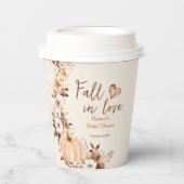 Verliefd raken Pompoen Bruidsfeestje Papieren Bekers (Voorkant)