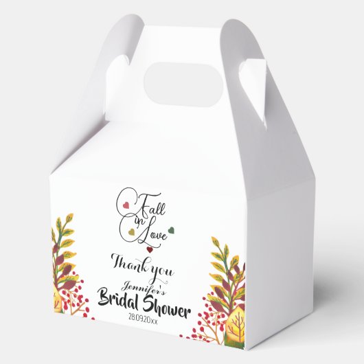 Verliefd raken Script Bruidsmeisjesfeest  Bedankdoosjes (Voorkant)