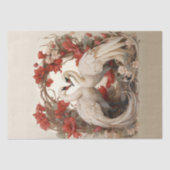 Verliefd Romantisch Boheems Ambacht Boho zwanen Tissuepapier (Voorkant)