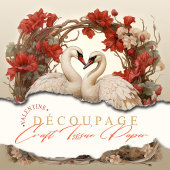 Verliefd Romantisch Boheems Ambacht Boho zwanen Tissuepapier