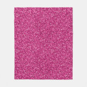 Verliefd Roze Glitter Fleece Deken (Voorkant)